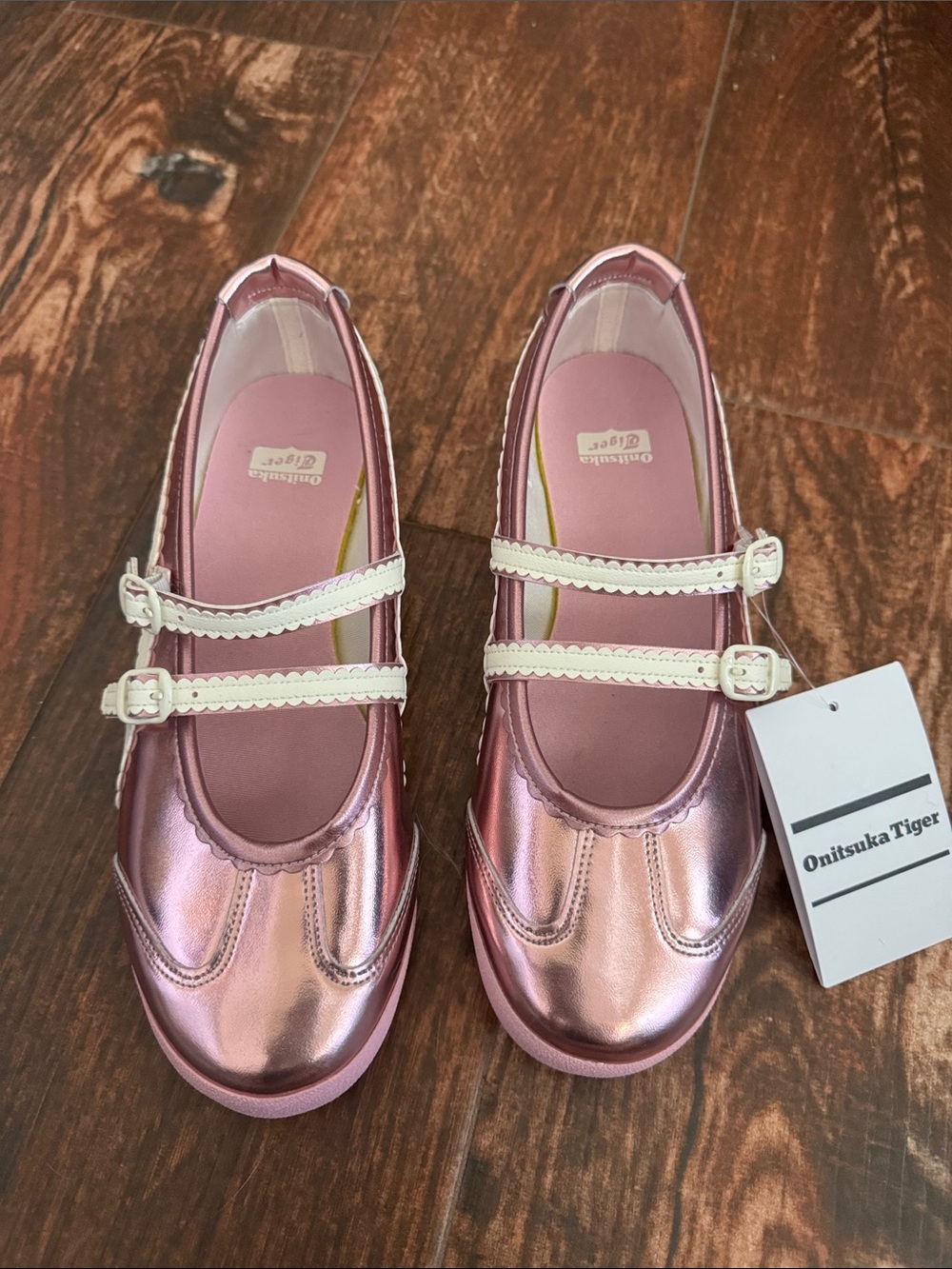 Onitsuka Tiger Mexico 66 TGRS Mary Jane Shoes Crystal Pink/cream